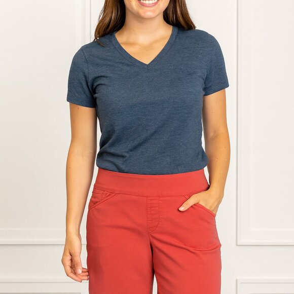 Jag Jeans Reddish Pink Bermuda Shorts Elastic Waist - Picture 1 of 9